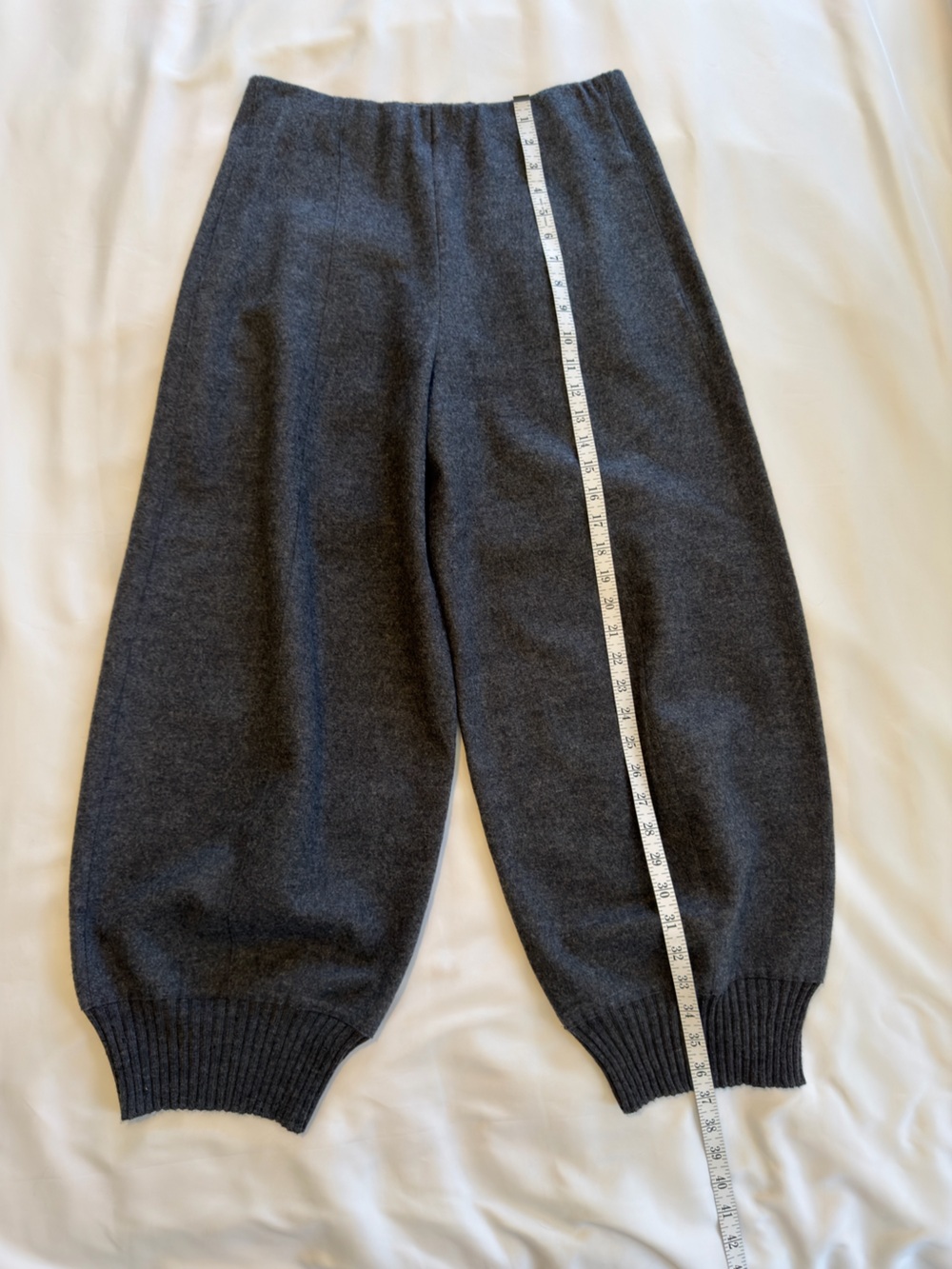 Oska 100% Wool Barrel Trousers Charcoal Grey - Picture 13 of 16